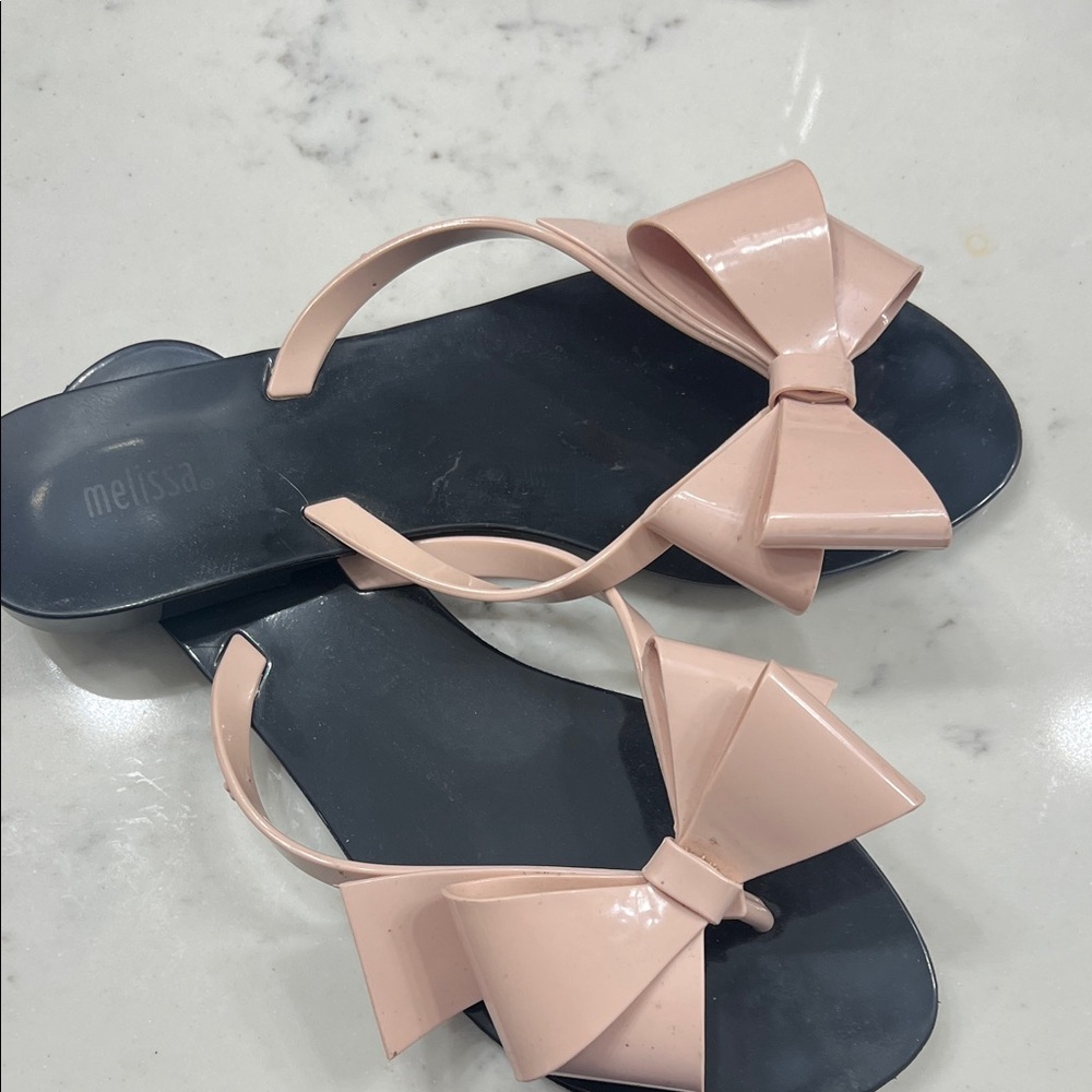 Melissa Women's Sandals with Pink Bow